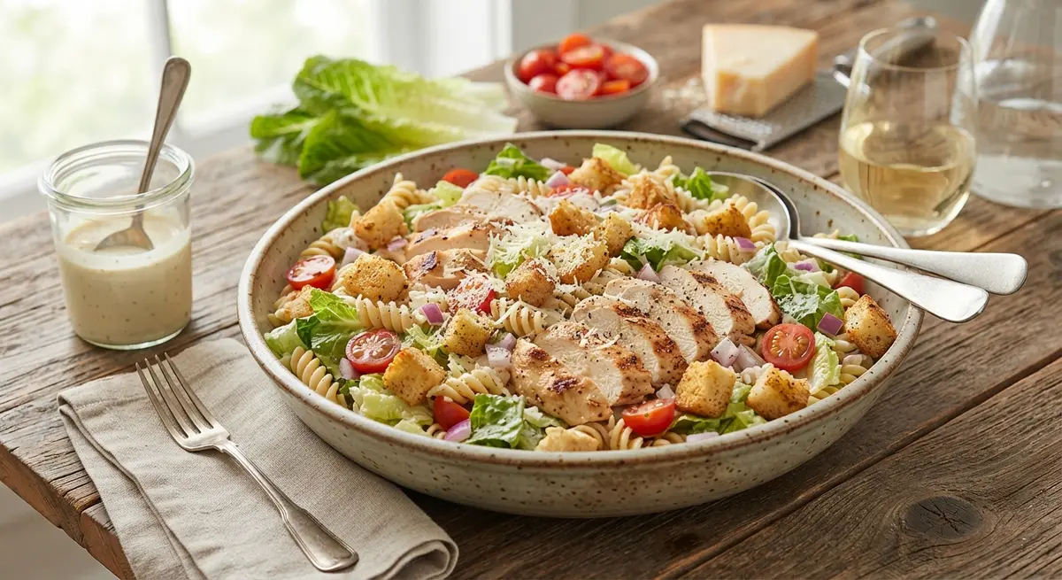 Chicken Caesar Pasta Salad